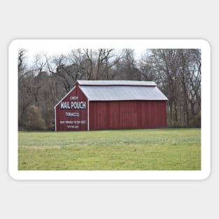 Chew Mail Pouch Tobacco Barn Sticker